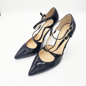GUESS Black Pointed Toe Heels Sandals Size 8M